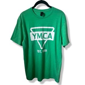 Green Women's YMCA T-shirt Size Medium